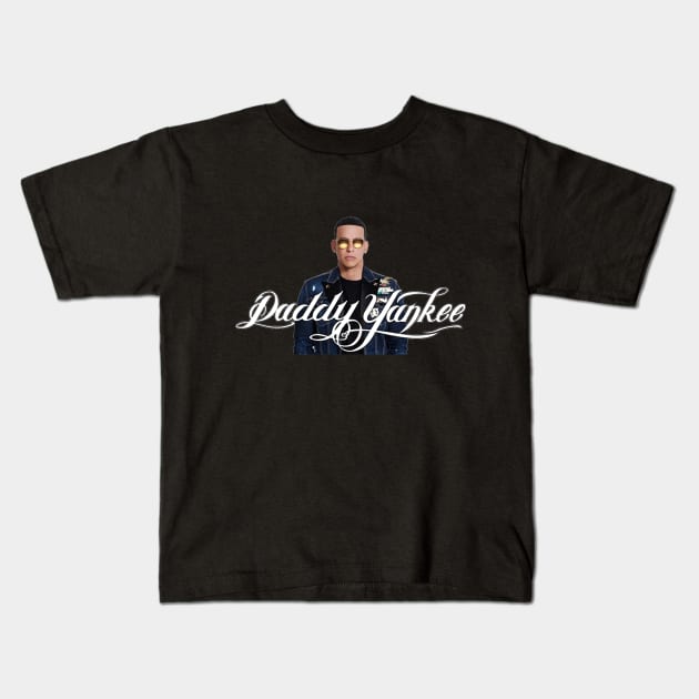 Daddy Yankee - Puerto Rican rapper, singer, songwriter, and actor Kids T-Shirt by Hilliard Shop